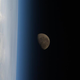 Image for article titled The Moon sets behind Earth as a storm of light roars in Australia